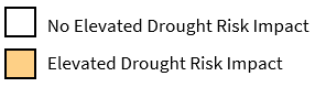 Drought risk map legend